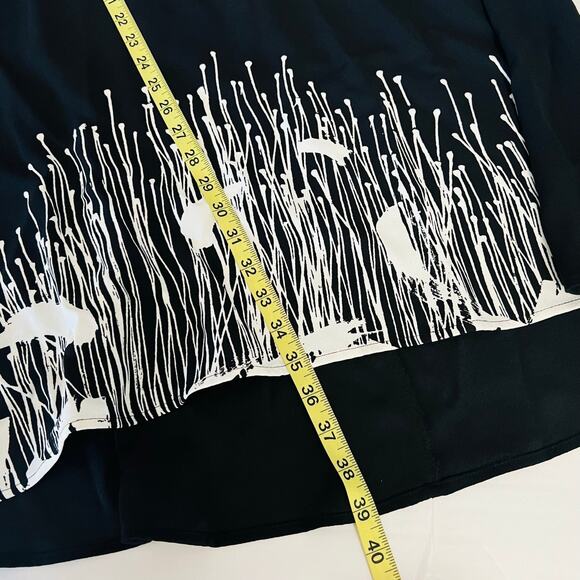 Alfani Black Splash Sleeveless A Line Dress Size 10 NWT - Picture 6 of 7